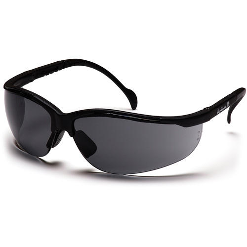 Lunettes de s&eacute;curit&eacute; &agrave; demi-monture Venture II, Lentille Gris, Antibu&eacute;e/Anti-&eacute;gratignures/Antistatique, ANSI Z87+/R&eacute;pond ou surpasse la norme CSA Z94.3 Fastek