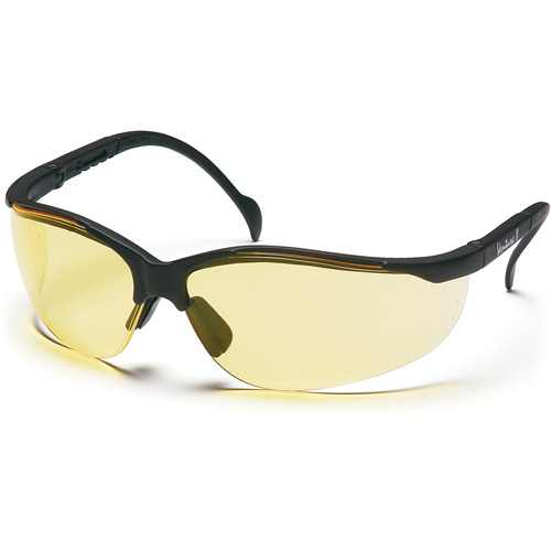 Venture II&reg; Half-Frame Safety Glasses, Amber Lens, ANSI Z87+/MCEPS GL-PD 10-12/Meets/Exceeds CSA Z94.3 Fastek