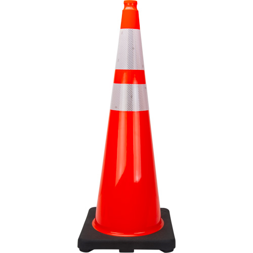 Premium Traffic Cone, 36", Orange, 4" & 6" Reflective Collar(s) Fastek