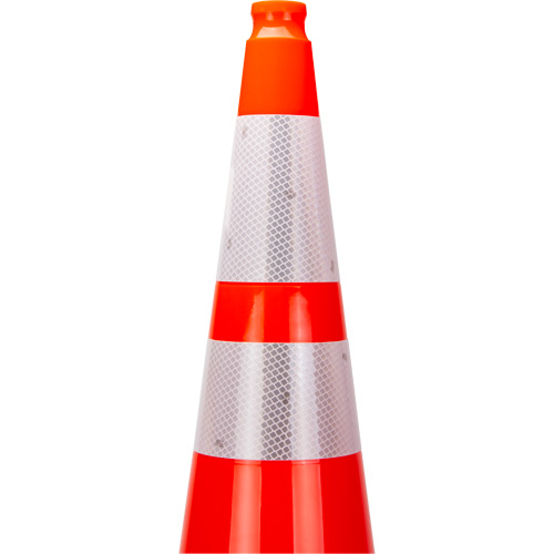 Premium Traffic Cone, 36", Orange, 4" & 6" Reflective Collar(s) Fastek