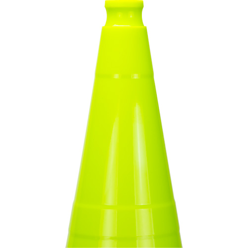 Premium Traffic Cone, 28", Lime Green Fastek