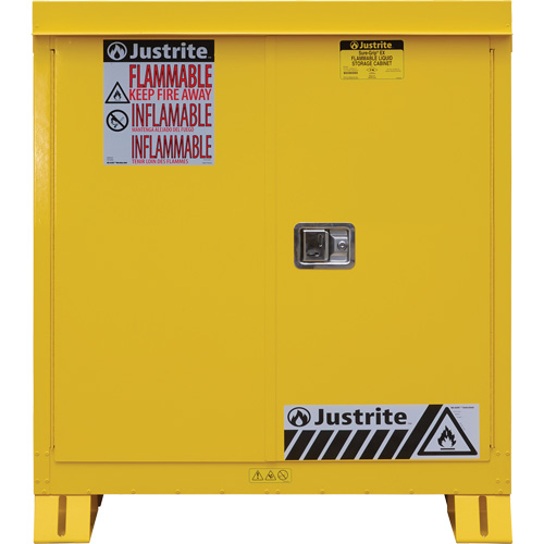 Outdoor Flammable Storage Cabinet, 30 gal., 2 Door, 43" W x 44" H x 18" D Fastek