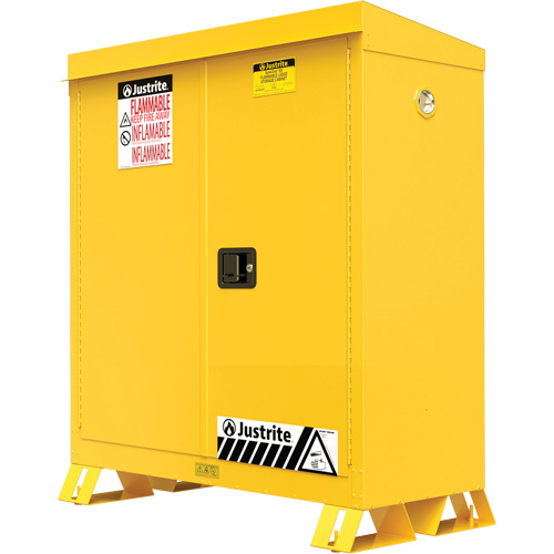 Outdoor Flammable Storage Cabinet, 30 gal., 2 Door, 43" W x 44" H x 18" D Fastek