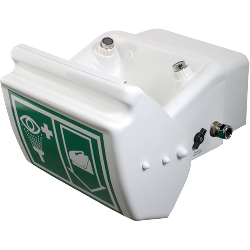 Eye/Face Wash, Wall-Mount Installation, Plastic Bowl Fastek