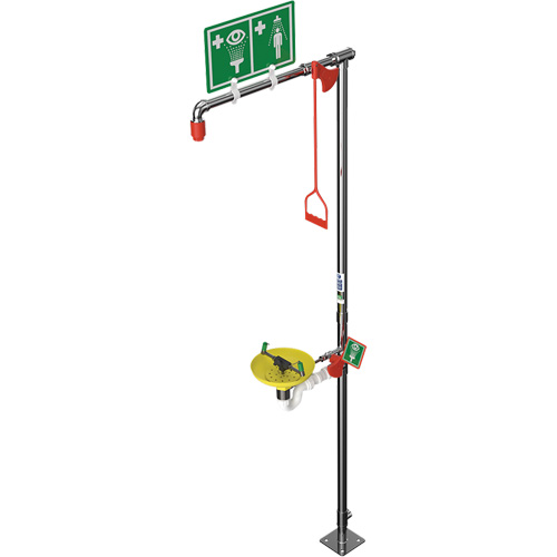 Combination Shower with Open ABS Bowl & Top Inlet, Pedestal Fastek