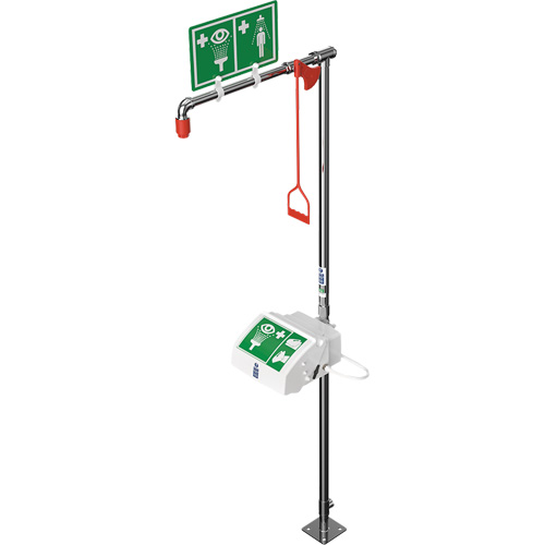 Combination Shower with Closed ABS Bowl & Bottom Inlet, Pedestal Fastek