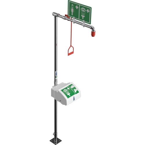 Combination Shower with Closed ABS Bowl & Bottom Inlet, Pedestal Fastek