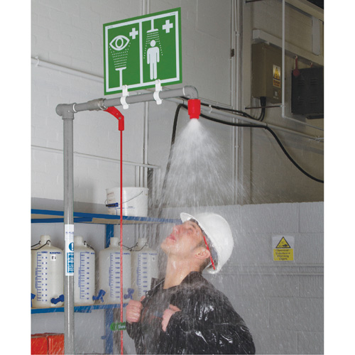 Combination Shower with Closed ABS Bowl & Top Inlet, Pedestal Fastek