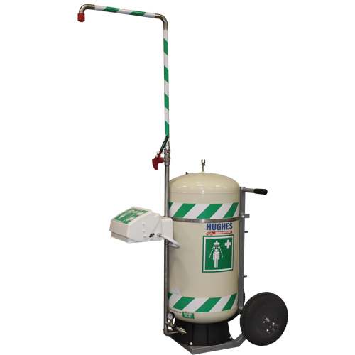 Mobile Self-Contained Emergency Safety Shower with Eye & Face Wash, 30 gal. Capacity, Meets None Fastek