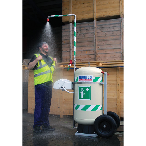Mobile Self-Contained Emergency Safety Shower with Eye & Face Wash, 30 gal. Capacity, Meets None Fastek