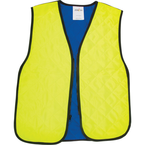 Evaporative Cooling Vest, Medium, High Visibility Lime-Yellow Fastek
