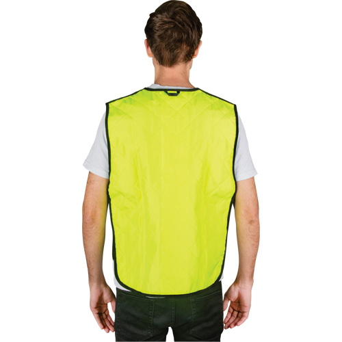 Evaporative Cooling Vest, Medium, High Visibility Lime-Yellow Fastek