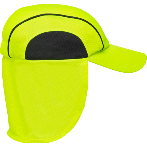 Cooling Hat with Neck Shade, Hi-Vis Lime Fastek