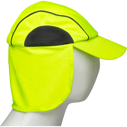 Cooling Hat with Neck Shade, Hi-Vis Lime Fastek