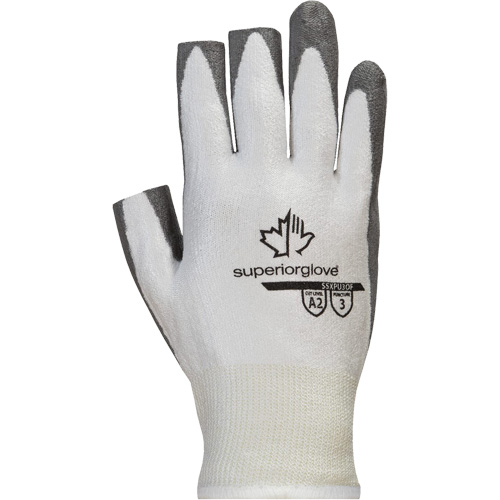 Superior Touch&reg; SSXPU3OF Open-Finger Gloves, Size 6, 13 Gauge, Polyurethane Coated, Dyneema&reg; Shell, ASTM ANSI Level A2 Fastek