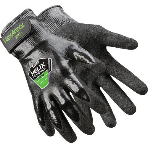 Gants Helix 3027, Taille 6/T-petit, Calibre 21, Rev&ecirc;tement Nitrile, Enveloppe en PEHP, ASTM ANSI niveau A7 Fastek