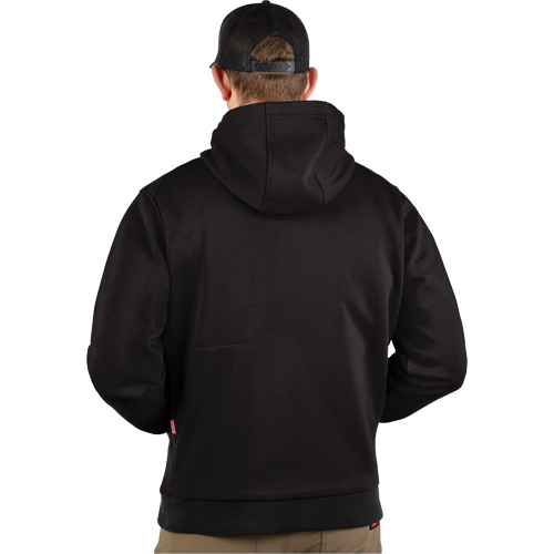 M12 Heated Hoodie with Battery, Men's, Medium, Black, Poly-Cotton Fastek