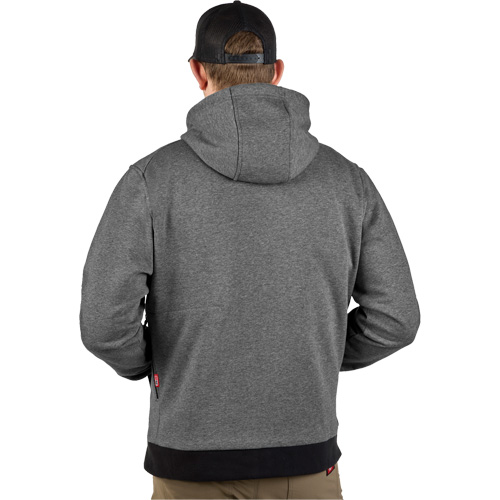 M12 Heated Hoodie (Jacket Only), Men's, Large, Grey, Poly-Cotton Fastek
