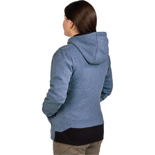 M12 Heated Hoodie with Battery, Women's, Medium, Blue, Poly-Cotton Fastek