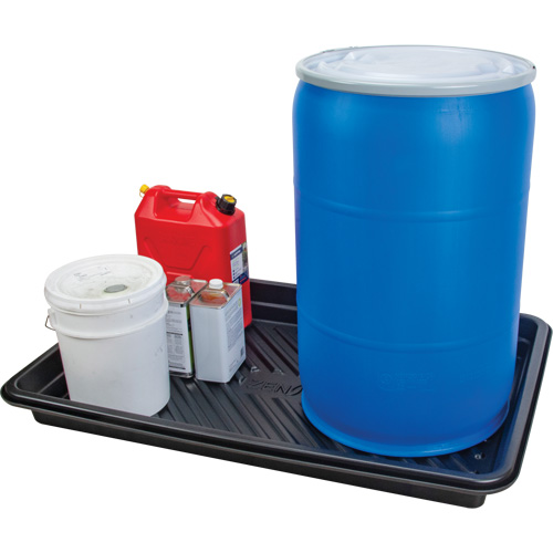 Spill Tray, 30" L x 48" W x 4.5" H, 30 US gal. Spill Capacity Fastek