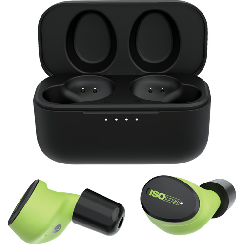 Safety Green Free Aware Wireless Bluetooth Earbuds Fastek