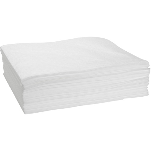 Bonded Sorbent Pad, Oil Only, 15" x 19", 10 gal. Absorbancy Fastek