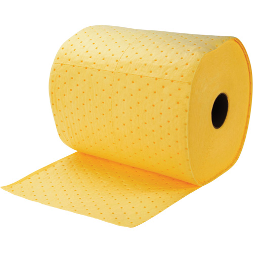Rouleaux absorbants li&eacute;es, Lourd, 150' lo x 15" la, Absorption 10 gal. Fastek