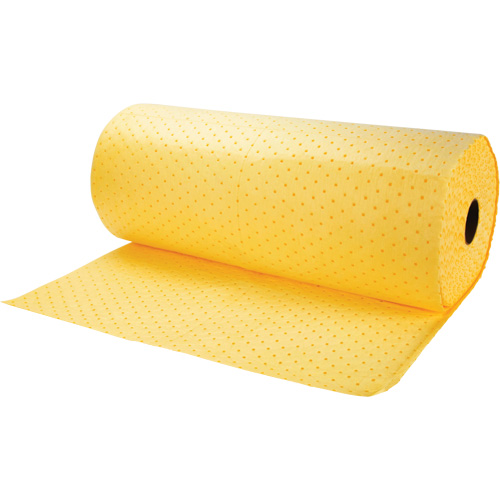 Rouleaux absorbants li&eacute;es, Lourd, 150' lo x 30" la, Absorption 20 gal. Fastek