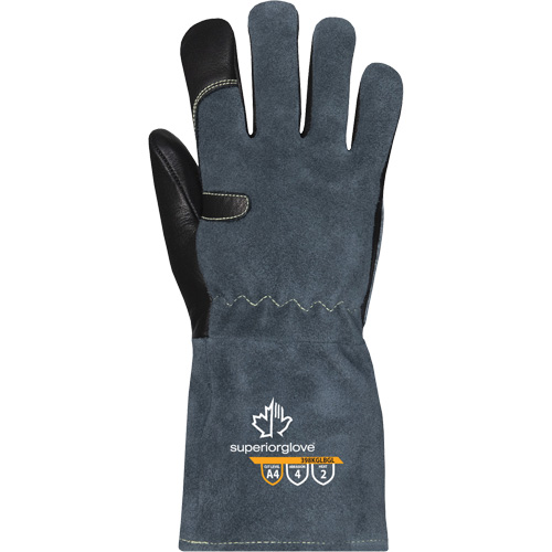 Endura&reg; 398KGLBGL MIG Welding Glove, Grain Cowhide, Size X-Small Fastek