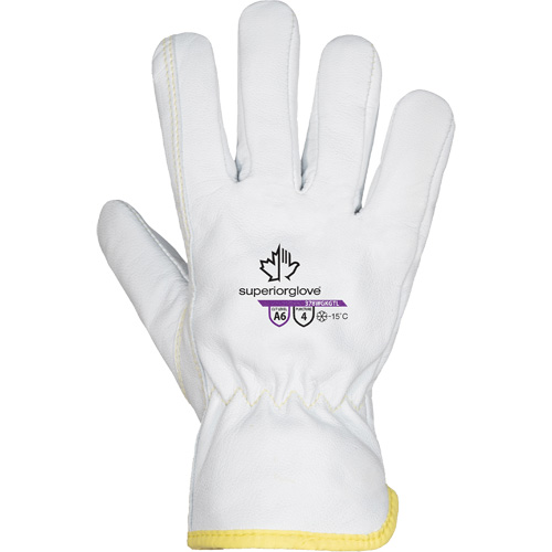 Endura&reg; 378WGKGTL Cut-Resistant Gloves, Size X-Small, Goatskin/TenActiv/Thinsulate Shell, ASTM ANSI Level A6 Fastek
