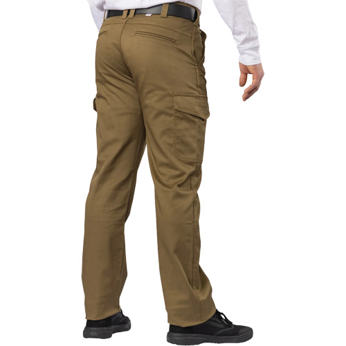 Pantalon cargo Big Flex, Poly-coton/Spandex, Vert olive militaire, Taille 46, Entrejambe 30 Fastek