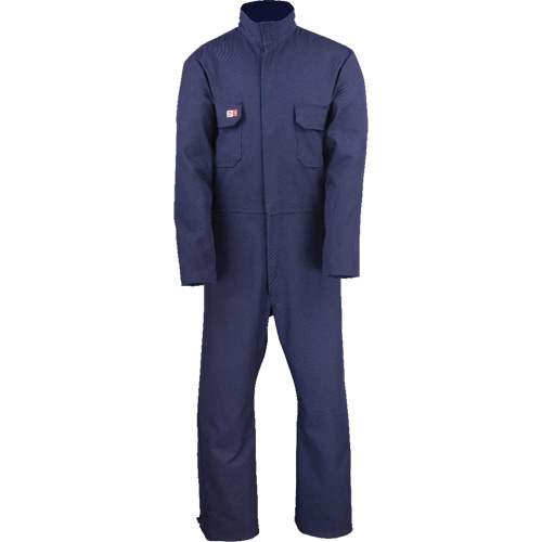 Westex UltraSoft&reg; Welder's Coverall - Regular, Size Small, Navy Blue Fastek