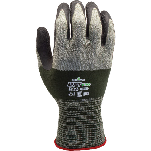 MFT PRO 344 Gloves, Size 6/Small, 13 Gauge, Rubber Latex Coated, Nylon/Microfibre Shell, EN 388 Level 1/EN 388 Level A Fastek