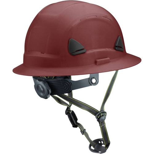 Casque Fibre Metal de style escalade avec bordure compl&egrave;te, R&eacute;pond aux normes CSA type 2, Suspension Rochet, Non ventil&eacute; Fastek