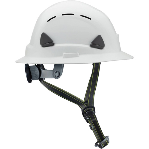 Casque Fibre Metal de style escalade avec bordure compl&egrave;te, R&eacute;pond aux normes CSA type 2, Suspension Rochet, Ventil&eacute; Fastek