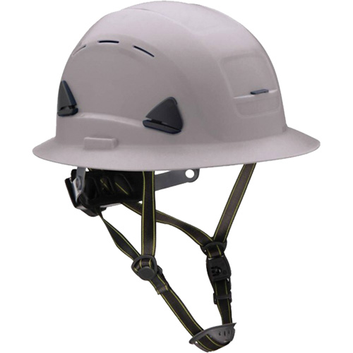 Casque Fibre Metal de style escalade avec bordure compl&egrave;te, R&eacute;pond aux normes CSA type 2, Suspension Rochet, Ventil&eacute; Fastek