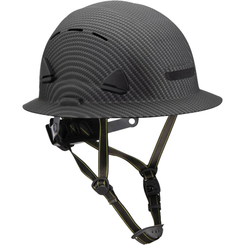 Casque Fibre Metal de style escalade avec bordure compl&egrave;te, R&eacute;pond aux normes CSA type 2, Suspension Rochet, Ventil&eacute; Fastek