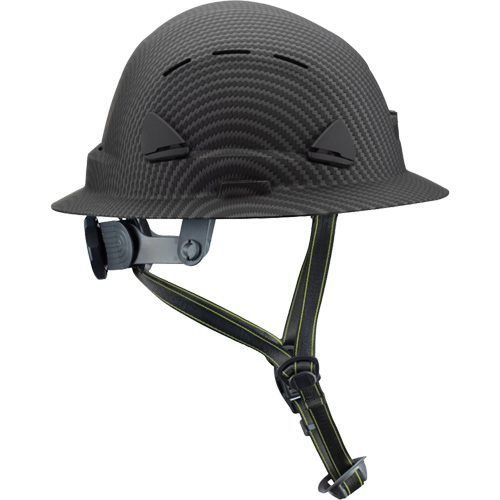 Casque Fibre Metal de style escalade avec bordure compl&egrave;te, R&eacute;pond aux normes CSA type 2, Suspension Rochet, Ventil&eacute; Fastek