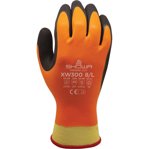 Gants r&eacute;sistants &agrave; la coupe et au froid XW300 , 7/Moyen, R&ecirc;vetement Latex de caoutchouc, Enveloppe en Kevlar Fastek