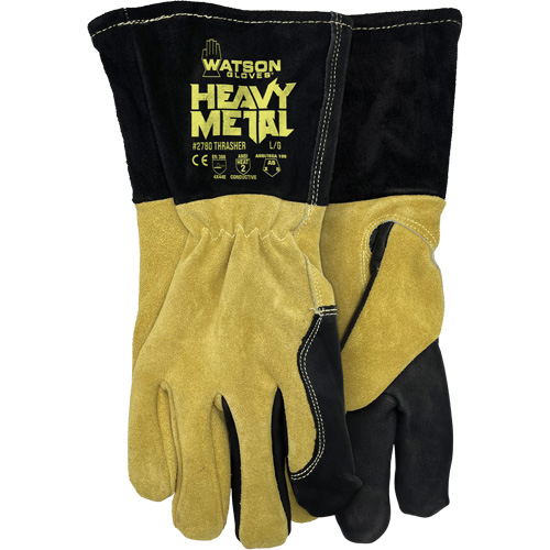 2780 Thrasher MIG/Stick Welding Gloves, Split Cowhide, Size Small Fastek