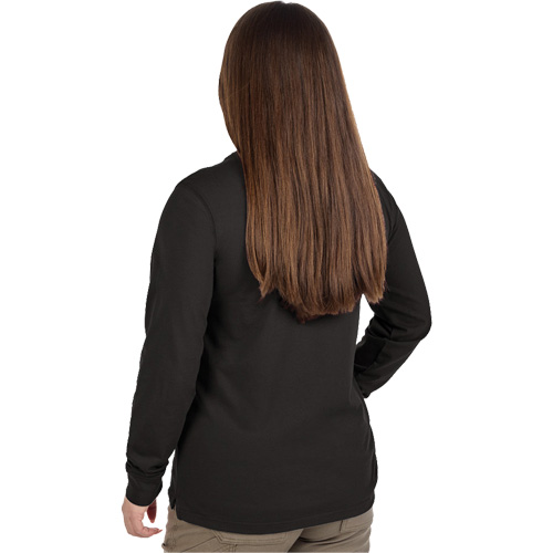 GRIDIRON Long Sleeve Pocket T-Shirt, Women's, X-Small, Grey Fastek