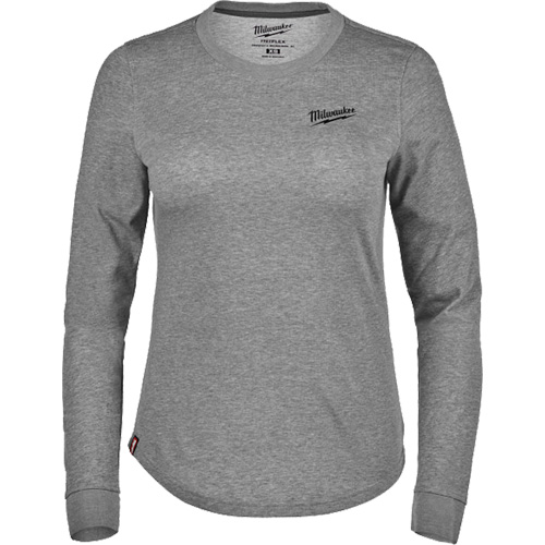 T-shirt hybride &agrave; manches longues FREEFLEX, Femmes, T-petit, Gris Fastek