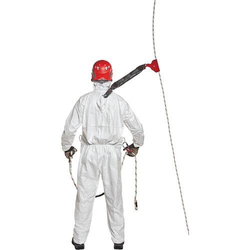 Harness-Compatible Disposable Coverall, 4X-Large, White, Tyvek&reg; 500 Fastek
