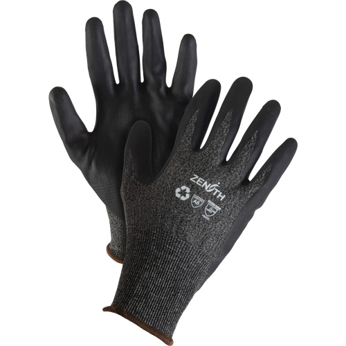 Eco-Friendly Lightweight High-Dexterity Cut-Resistant Gloves, Size 10, 21 Gauge, Foam Nitrile Coated, Stainless Steel/HPPE/RPET Shell, ASTM ANSI Level A5 Fastek