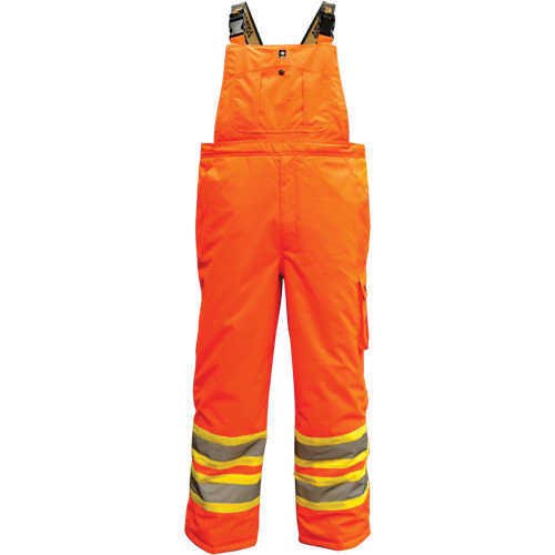 6450PO Freezer 300D Trilobal Overalls, Polyester, Small, High Visibility Orange Fastek