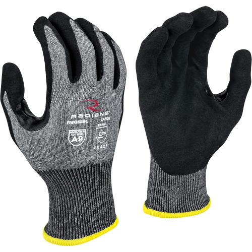 RWG589 Cut Protection Coated Gloves, Size Large, 18 Gauge, Foam Nitrile Coated, HPPE Shell, ASTM ANSI Level A9/EN 388 Level F Fastek
