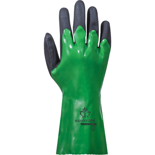 Gants r&eacute;sistants aux produits chimiques SolvStop, Taille 7, 12" lo, PVC Fastek
