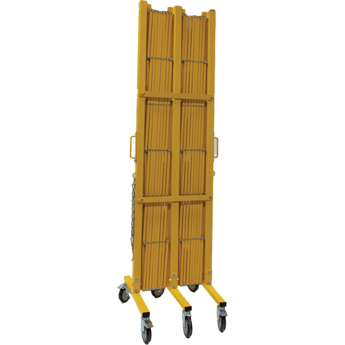 Barri&egrave;re extensible, 84" h x 20' lo, Jaune Fastek