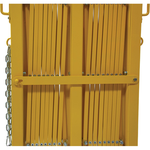 Barri&egrave;re extensible, 84" h x 20' lo, Jaune Fastek