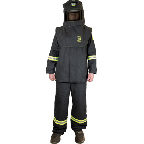 TCG Large Arc Flash Suit Kit, 40 cal/cm² Fastek